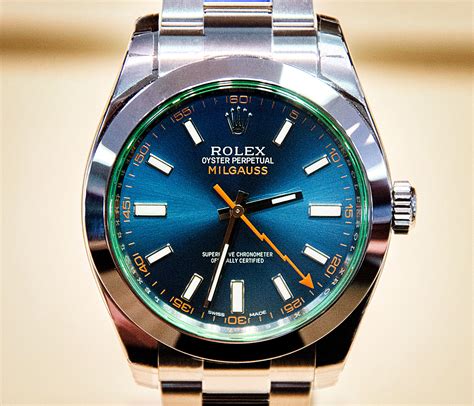 rolex milgauss blue ebay|rolex milgauss price list.